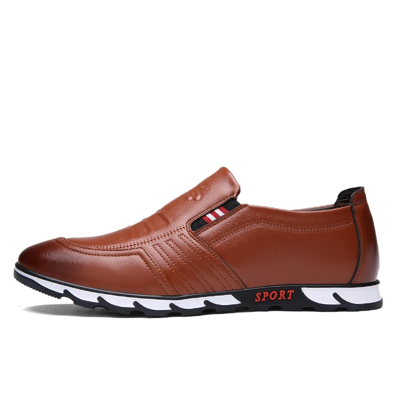 Брендовая мужская обувь английский тренд повседневная кожаная дышащие мужские