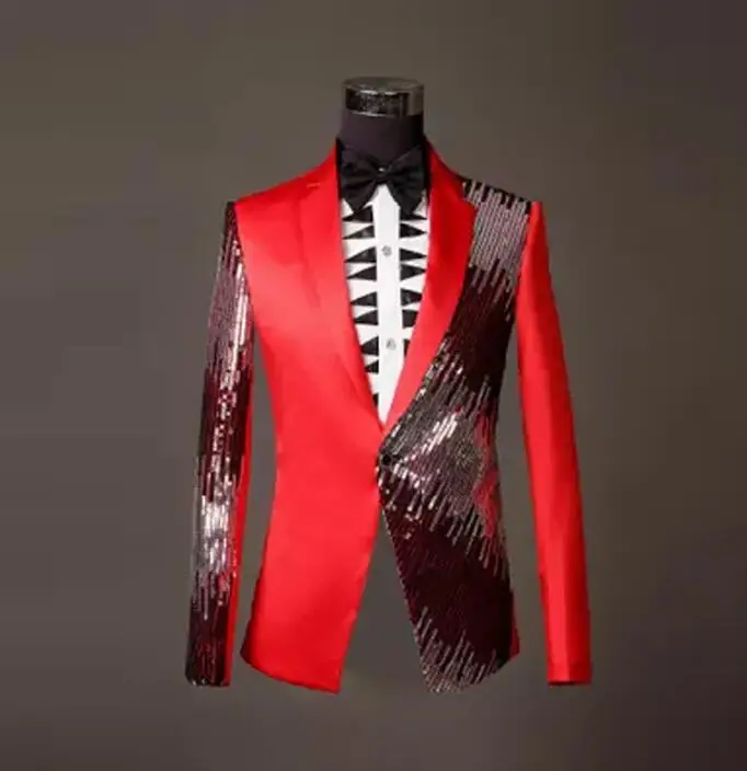 Певица танец сценическая одежда для мужчин костюм с блестками комплект со