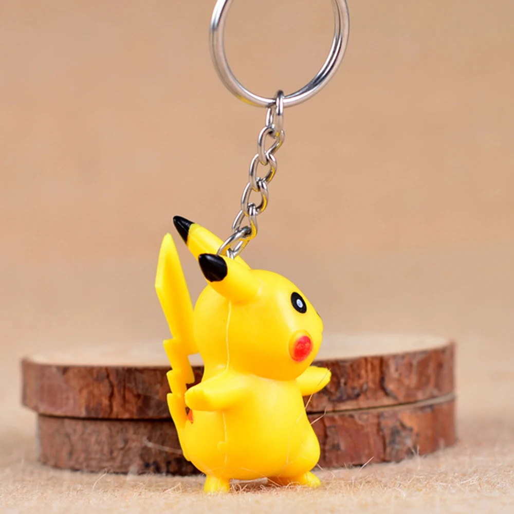 3D Аниме pokomon go брелок кольцо Пикачу брелок Карманный Монстры брелок Подвеска фигурка игрушки