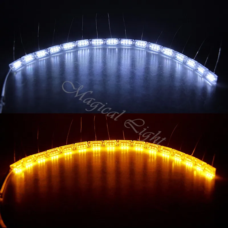 2 шт. гибкие полосы рыцаря наездника Янтарный переключатель сигнала поворота