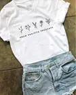 Забавные женские модные гранж-футболки с позитивными мыслями, из чистого хлопка, для девушек, в уличном стиле, с цитатами, хипстерские футболки, винтажные топы с графическим рисунком