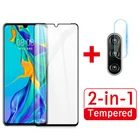 Защитное стекло 2-в-1 для Huawei P30 P30lite, защитная пленка для экрана камеры, закаленное стекло для Huawei P 30 lite p 30 lite, чехол