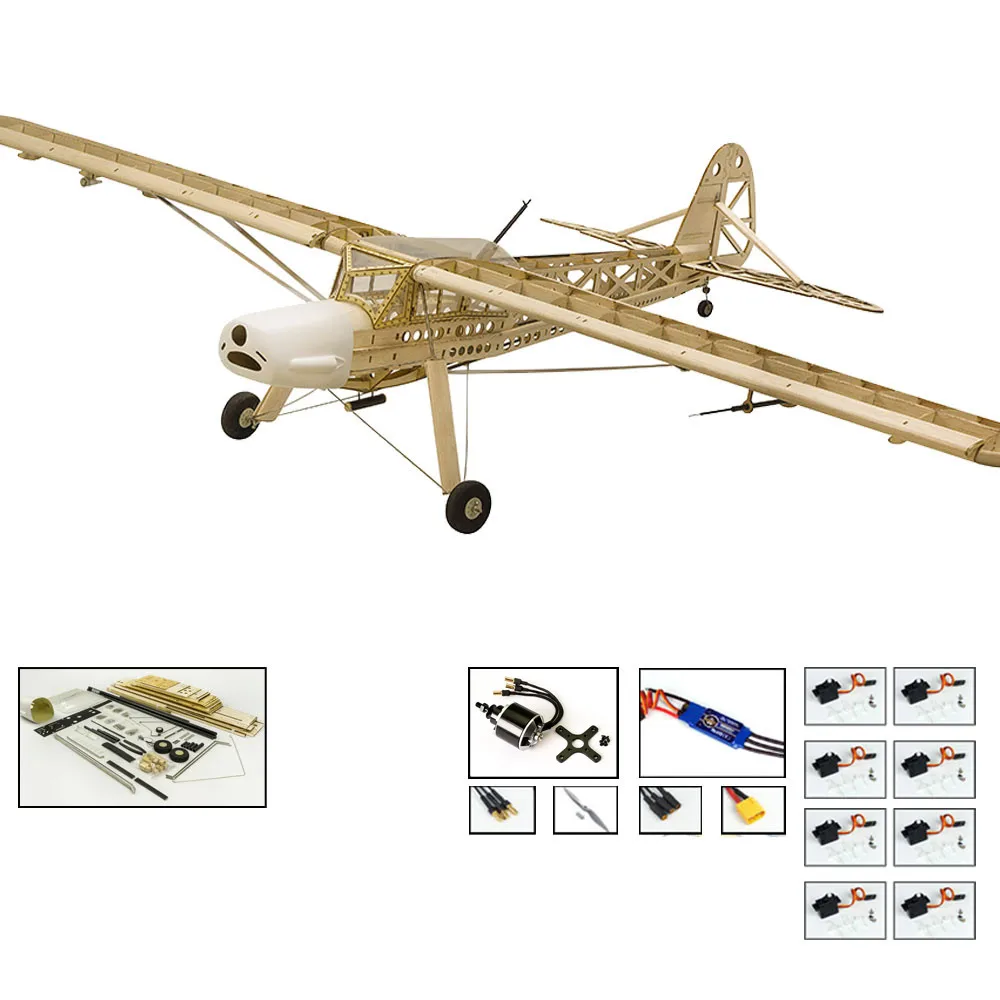 S2104 Масштаб RC Balsawood самолет лазерная резка Fieseler Fi 156 Storch 1600 мм(6") набор из пробкового дерева DIY строительные деревянные модели - Цвет: S2104