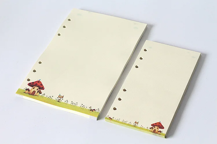 Blank Красочные спиральные блокноты, наполнитель бумаги, Сменная вставка, A5, A6, A7 Размер, журнал, внутренний основной планировщик, дневник, записная книжка - Цвет: Blank