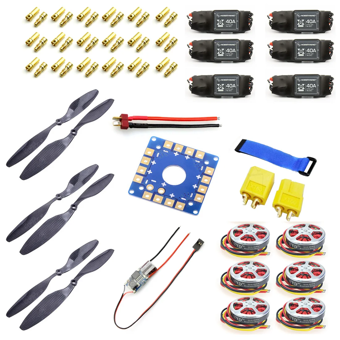 Y05307 D 40A бесщеточный ESC + 350KV двигатель 14x4 7 3K CF Пропеллер CW CCW 1447 Плата подключения XT60