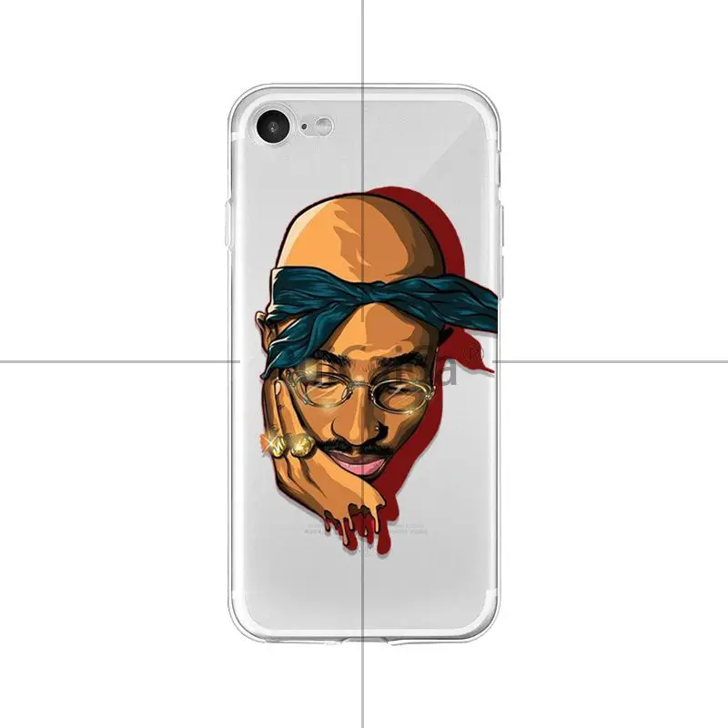 Роскошный защитный чехол Ruicaica 2Pac Makaveli Tupac Amaru Shakur для мобильных телефонов Apple iPhone 8