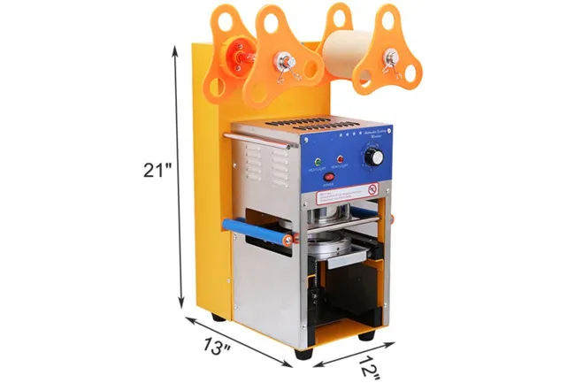

free shipping Automatic Cup sealing machine,Bubble tea cup sealer,Boba machine,plastic cup selaer,boba cup sealer