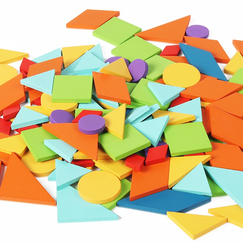 Детские Деревянные Монтессори мультфильм Многофункциональный Tangram сцены головоломки игрушки Обучающие Игрушки для раннего развития для детей девочка подарок