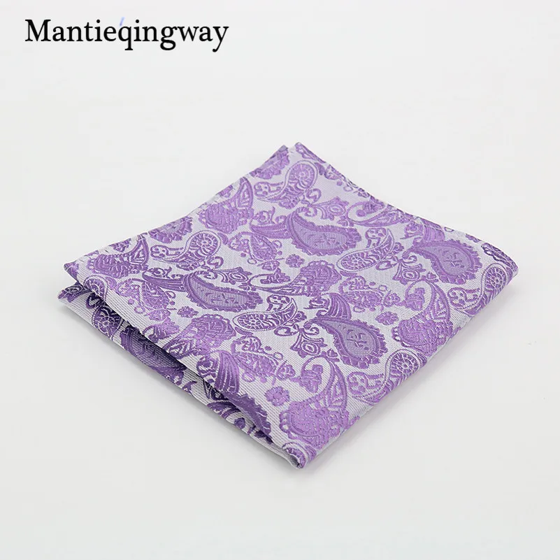 Mantieqingway полиэфир платок; Цвета: золотистый и черный; Пейсли Для мужчин Модный комплект в клетку платки носовые для мужской костюм галстук носовой платок