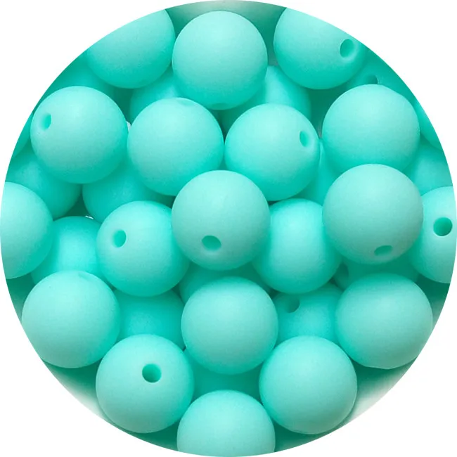 62 BOBO.BOX 30pcs Silicone Beads 9mm Food Grade Baby Teethers Beads Silicone BPA Free For Necklaces Pacifier Holder Clip Chain DIY - Цвет: 62