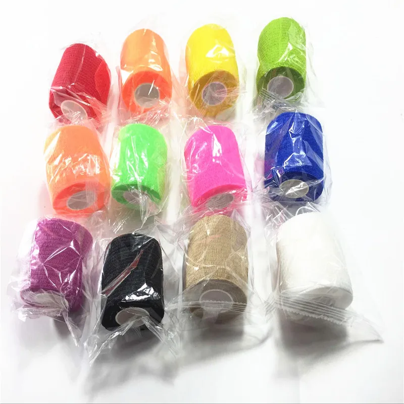 1 шт. красочные спортивные эластопласт самоклеящийся эластичный бандаж