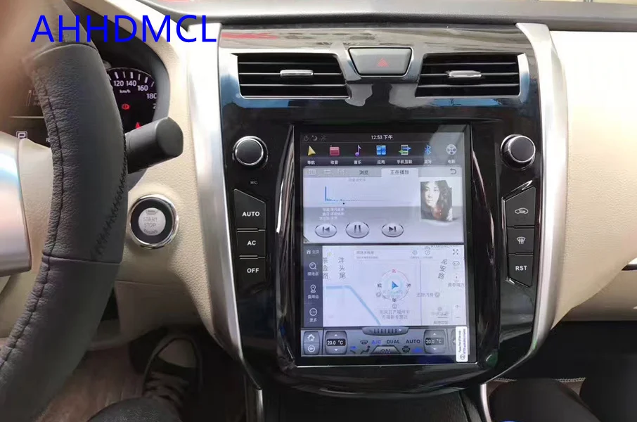 Автомобильный ПК PAD Tesla стиль мультимедийный плеер Android 7,1 gps для Nissan Teana Авто A/C Edition 2013