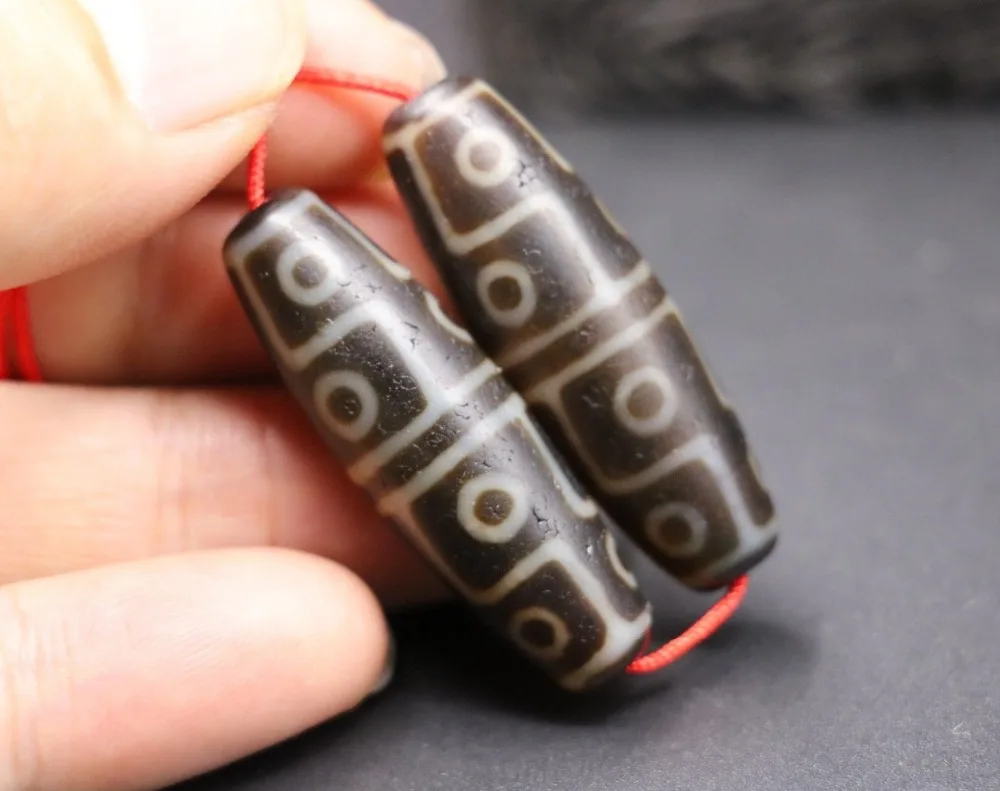 Коллекционный талисман соусы LKbrother A Pair Magic Power Тибетский Старый Агат 5A 12 глаз