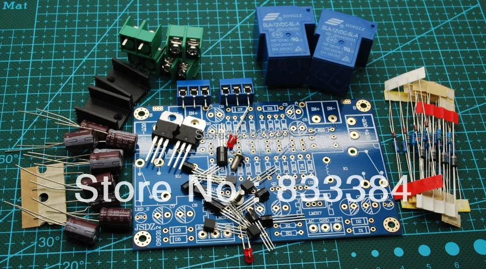 

Wholesale!!!Free shipping 25A High Current Speaker Protection Board BTL Circuit AC 12V * 2 AC15V for DIY