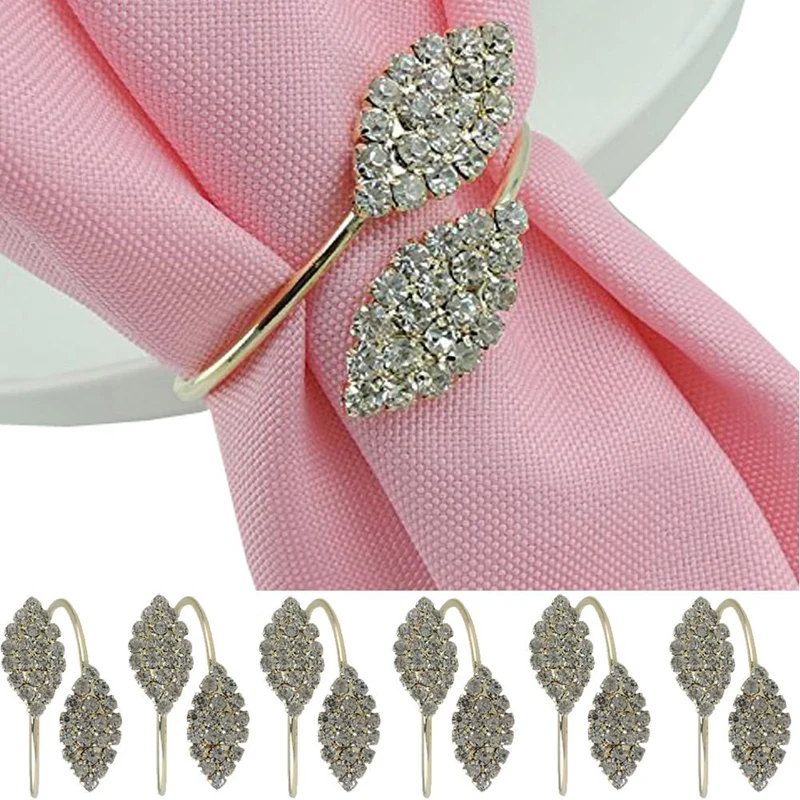 6 шт. жемчужный держатель из горного хрусталя для свадебного банкета обеда