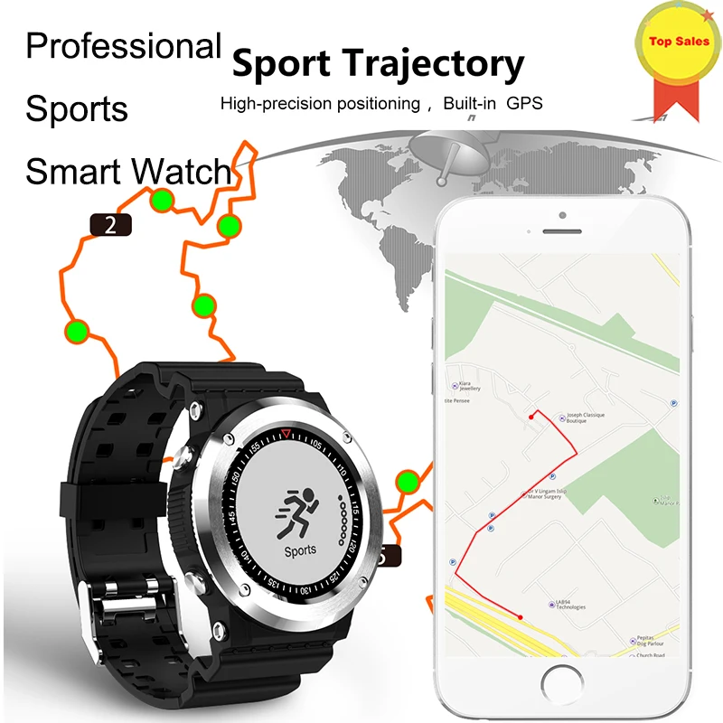 Blood Pressure Heart Rate Monitor Smart Watch Waterproof compass mountaineer Sports GPS Fitness Tracker Men Smartwatch | Электроника