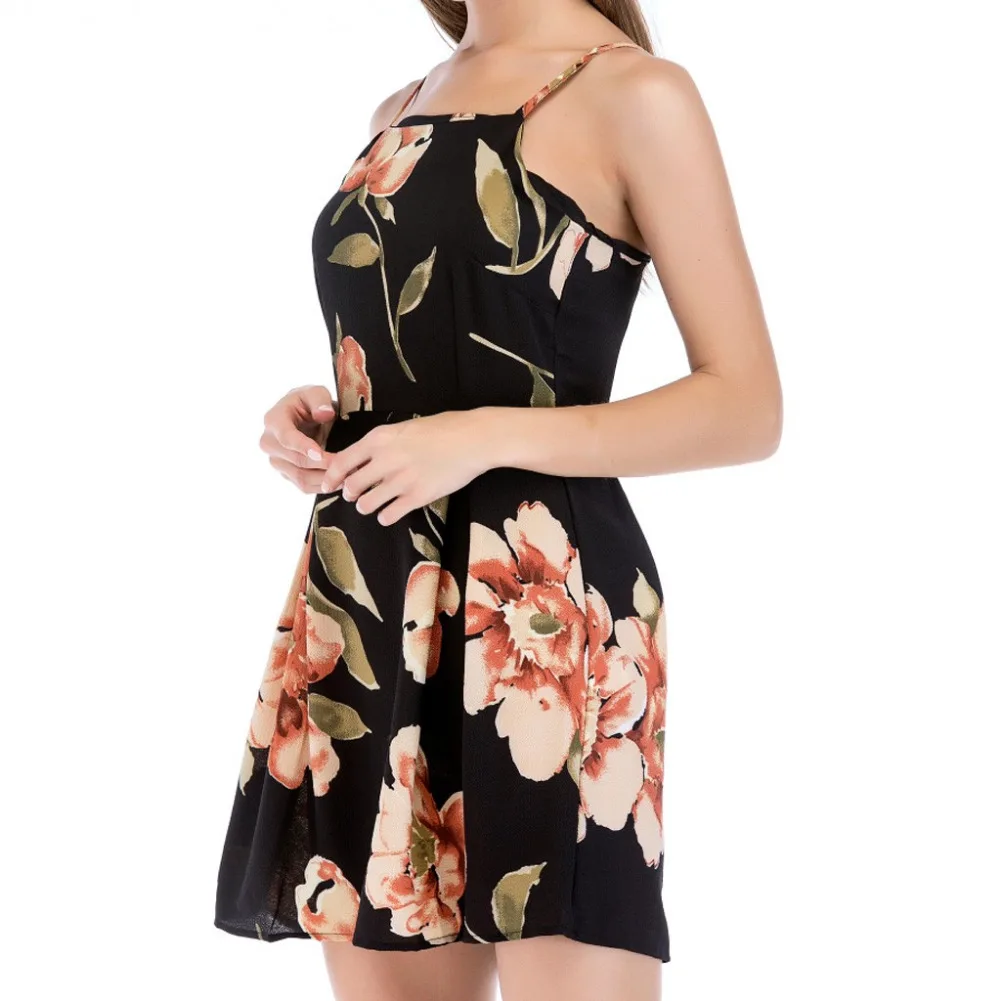 2019 Летний комбинезон для женщин сексуальный короткий полиэстер Винтаж с