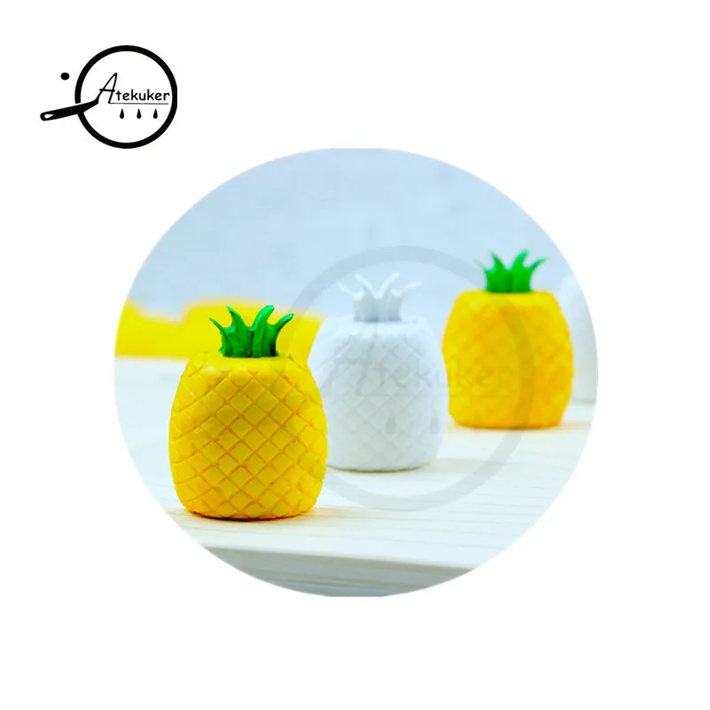 Atekuker форма ананаса DIY силиконовые формы для шоколадных конфет ледяной кубик лоток украшения торта формы