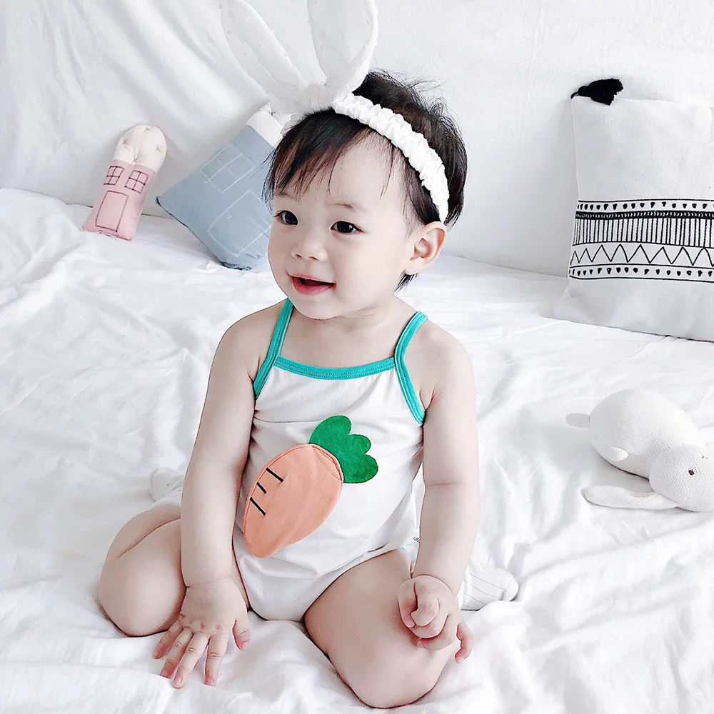0-2 YEARS 2019 NEW ARRIVAL DUCK CARROT LION BODYSUIT BABY GIRL CLOTHES BOY VESTIDOS KIDS CLOTHING | Мать и ребенок