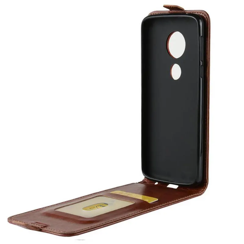 Vertical Flip Leather Case for Motorola Moto G6 Play Cover Up Down Leather Cover for Motorola Moto E5 Play Protective Phone Bag