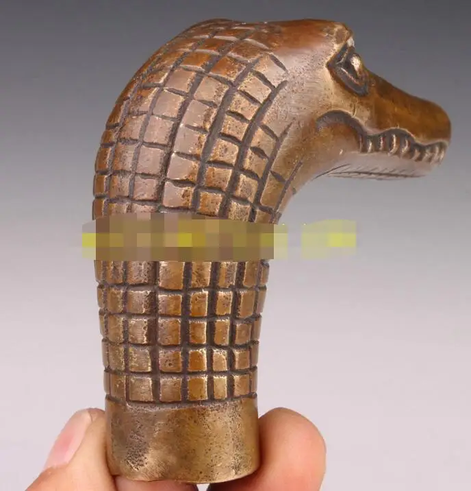 Превосходный Бронзовый Змеиный тростник сборная трость статуя украшение | Дом и