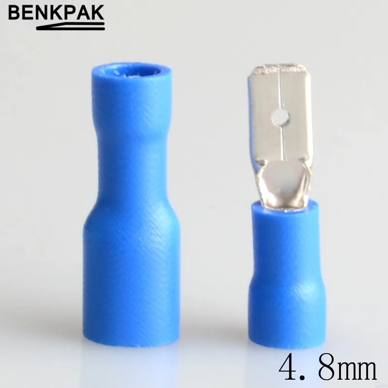 50pcs 4.8mm Female/Male Spade Insulated Electrical Crimp Terminal Connectors | Обустройство дома