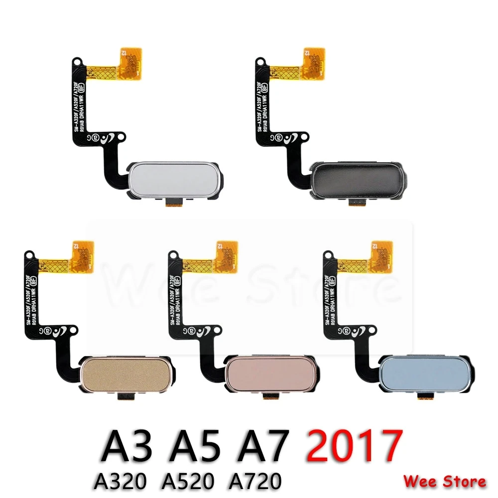 Для Samsung Galaxy A3 A5 A7 2017 A320 A520 A720 Оригинальная Кнопка возврата домой датчик