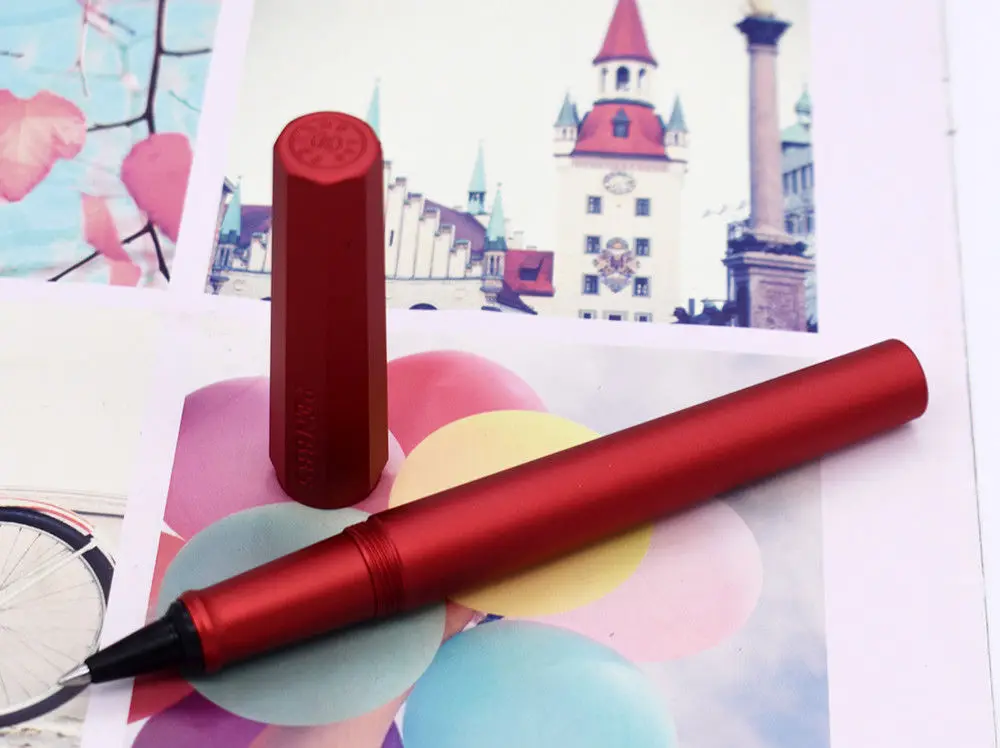 Moonman Penbbs 350 красный авторучка Алюминий анод сплава восьмиугольная модные чернильная ручка с подарком Чехол офисная Бизнес письменный набор