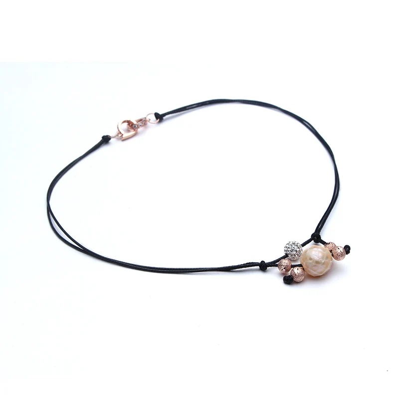 2017 новая мода большой жемчуг DIY ювелирные изделия для женщин девушек веревка