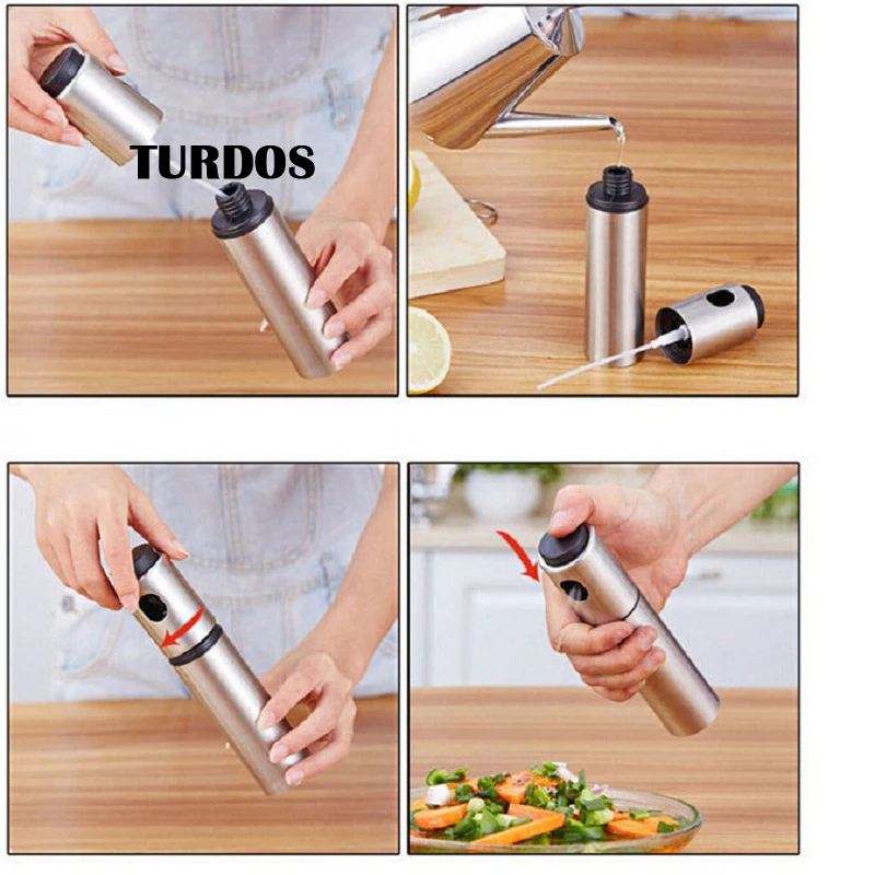 1 шт. насос для оливкового масла из нержавеющей стали спрей бутылка жидкое масло с