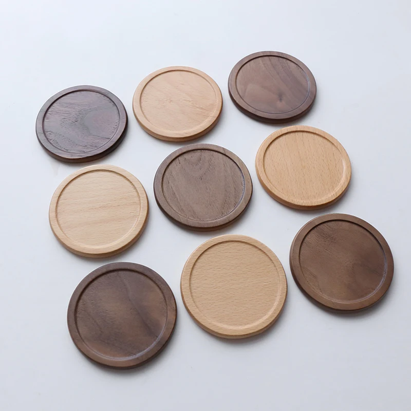 Подставка для кофейной чашки черного ореха|wood coasters|insulation padcoaster coffee |