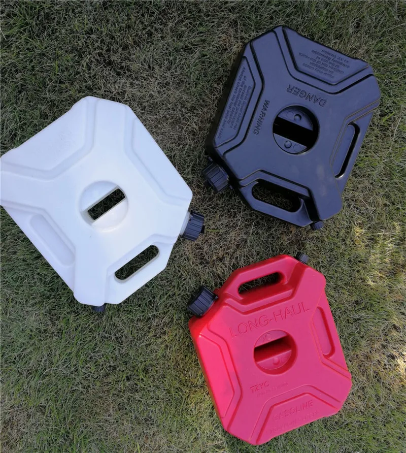 5 литров черного топлива канистра запасные пластиковые бензиновые баки Jerrycan крепление мотоцикла газовые масляные баки крепление автомобиля газ бензиновая банка