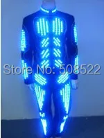 

NEW LED Costume Cosplay Clothes Mandarin Collar Strong Abdominal Muscle LED Glowing Clothes Party Dress Size customized