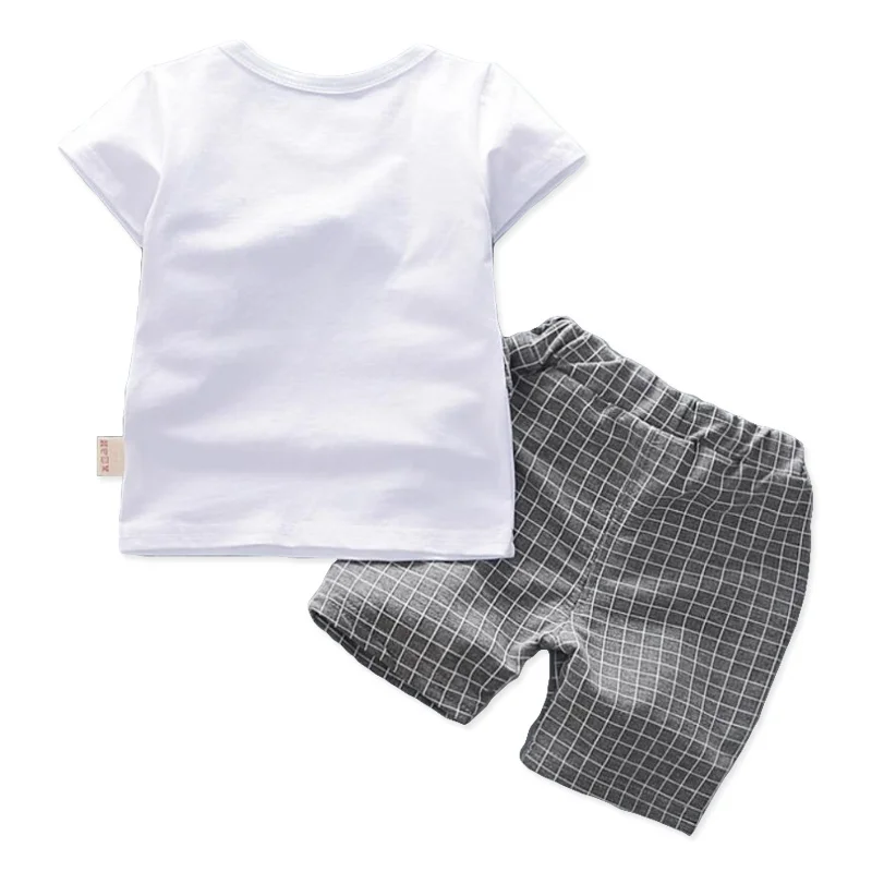 

Boys Summer Baby Baby Clothing Children's Tops + Shorts 2 Piece Sports Set Boys Clothing Set Newborn Children's Clothes Set