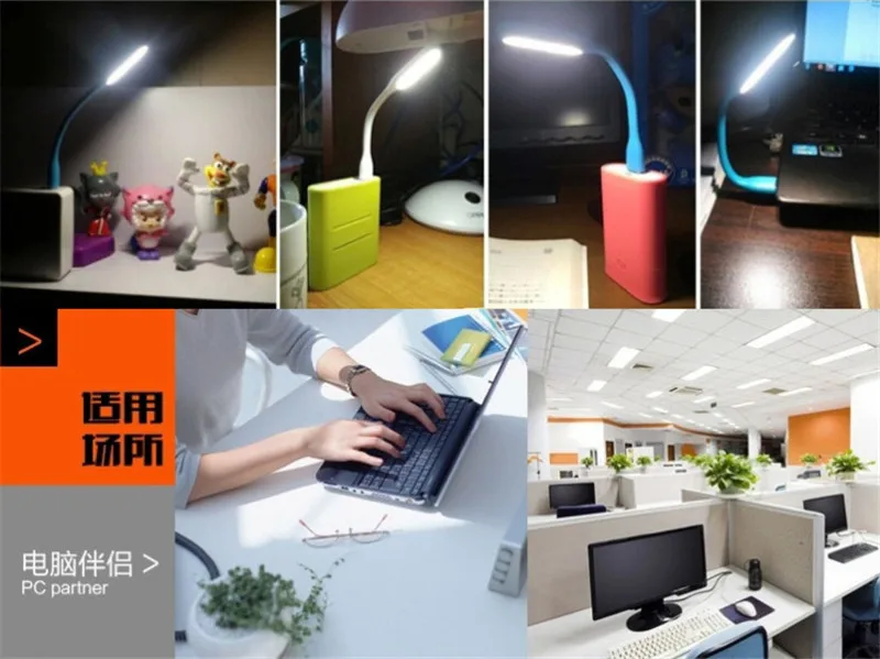 Мини lustre abajur Мобильная мощность USB светодиодный фонарь для кемпинга портативный компьютер ночной гаджет освещение для ПК ноутбука