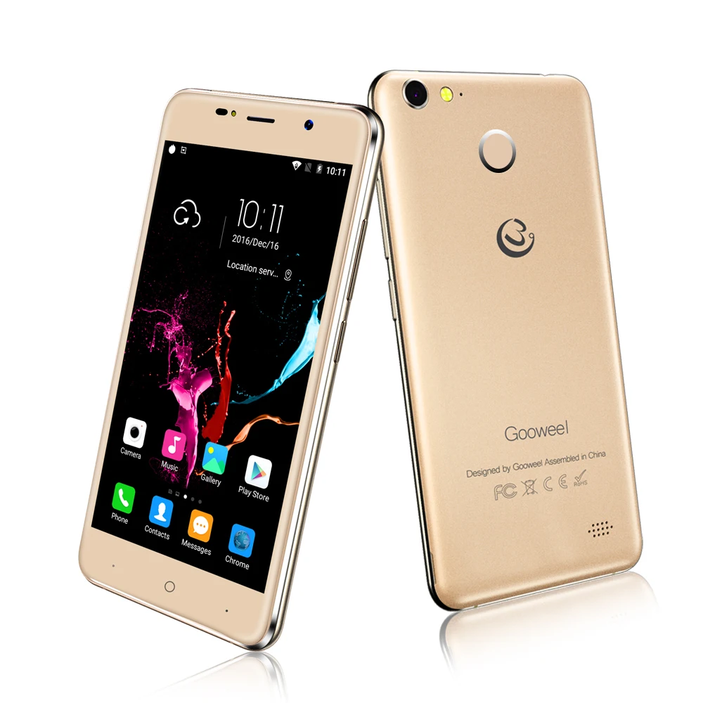 Бесплатный Флип Чехол Gooweel M15 4 г смартфон отпечатков пальцев MTK6737 Quad core 5 0 дюймов ips