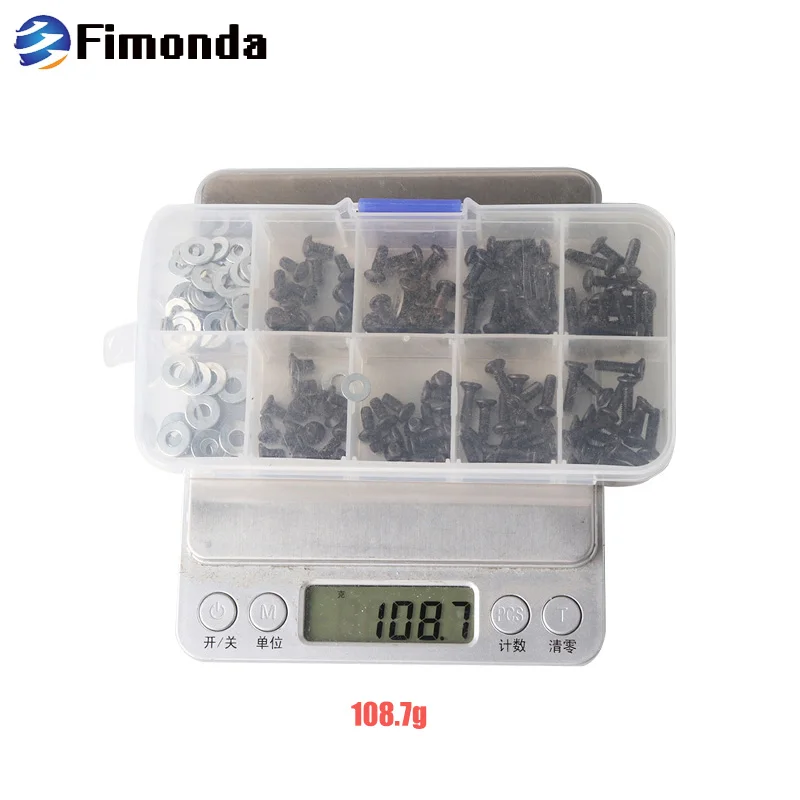 Набор винтов Fimonda 180 / 340 шт. набор HSP с шестигранным винтом шайба M3 M4 плоская