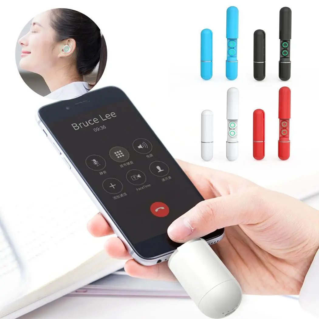S10 Bluetooth гарнитура 5 0 стерео Спорт с зарядкой отпечатков пальцев touch Bin Power Bank 2 8 см x