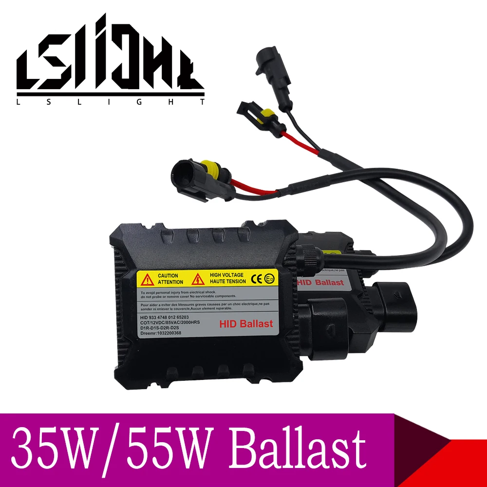 LSlight Slim HID 55 Вт 35 ксеноновый сменный электронный цифровой конверсионный балласт