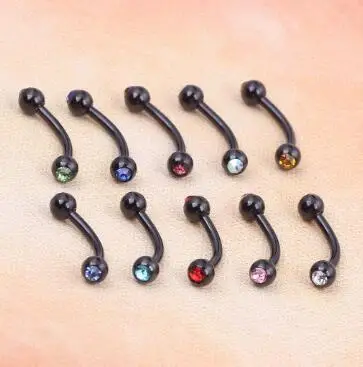 2 шт. Брови пирсинг штангой бал Хирургическая Сталь 316L язык губы Украшения для