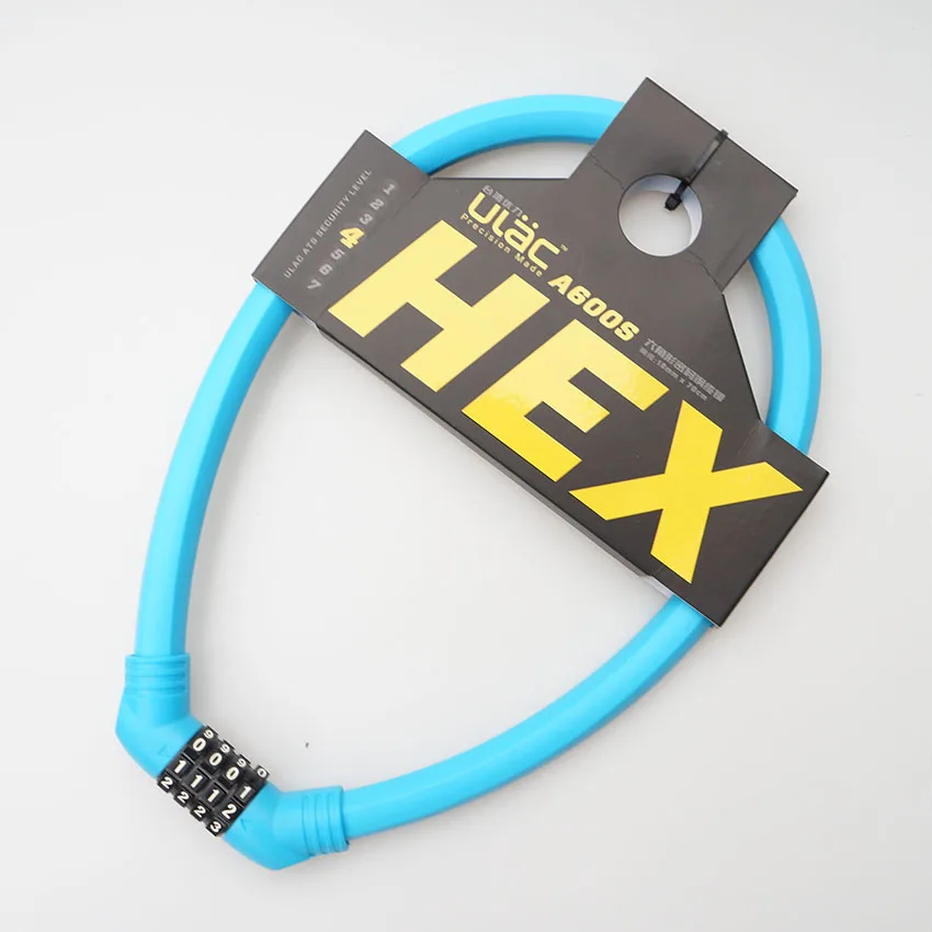 2016 Новый велосипедный замок с 4 паролями для стального троса аксессуары bicicleta