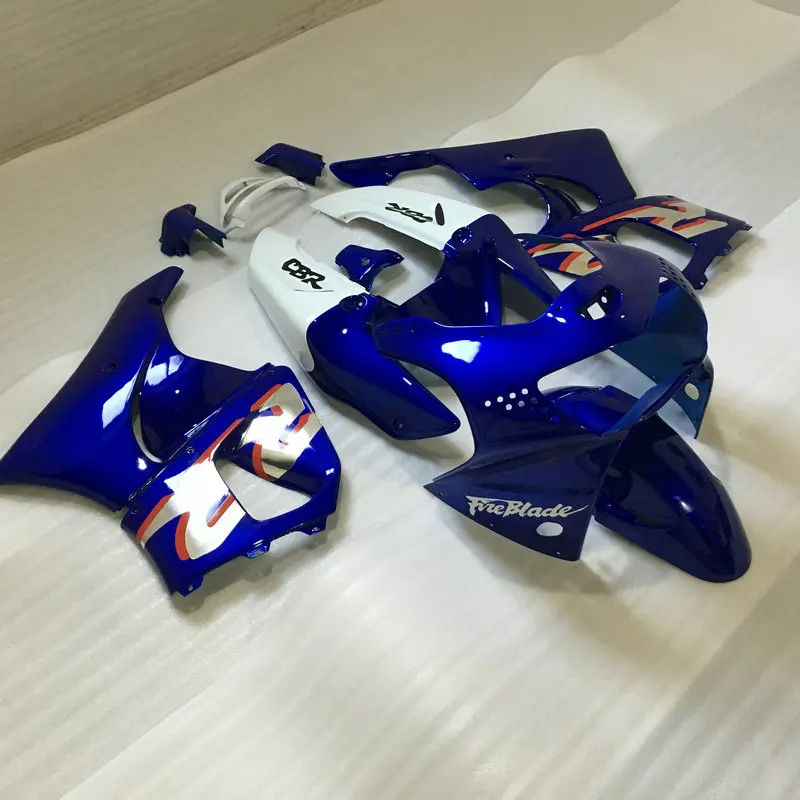 Новый комплект обтекателей для мотоцикла HONDA CBR900RR 98 99 CBR900 919 1998 1999 Белый Синий ABS