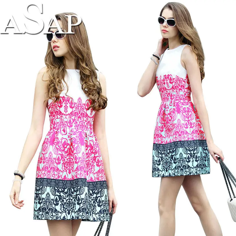 Как можно скорее Девушку 2015 Женская Мода Платье Женский Летний Стиль