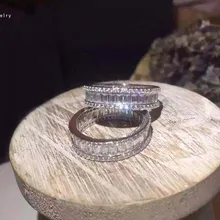Ослепительное дизайнерское кольцо из стерлингового серебра 925