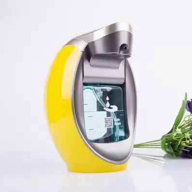 YELLOW Автоматический диспенсер для мыла, умный пенообразователь, автоматический диспенсер для мыла, настенный высококлассный диспенсер для мыла s 480 мл - Цвет: YELLOW