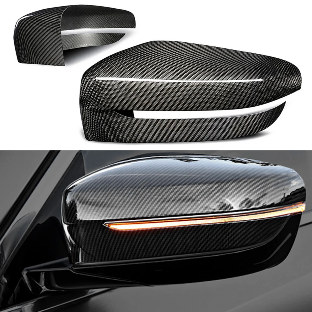 Replacement/Add on Carbon Fiber Rear View Mirror Cover For BMW 5 Series G30 G38 7 G11 2017-up 6 GT G32 2018+LHD | Автомобили и