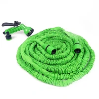 50ft 100ft garden hose expandable magic flexible water hose eu hose plastic hoses pipe with spray gun to watering car wash spray