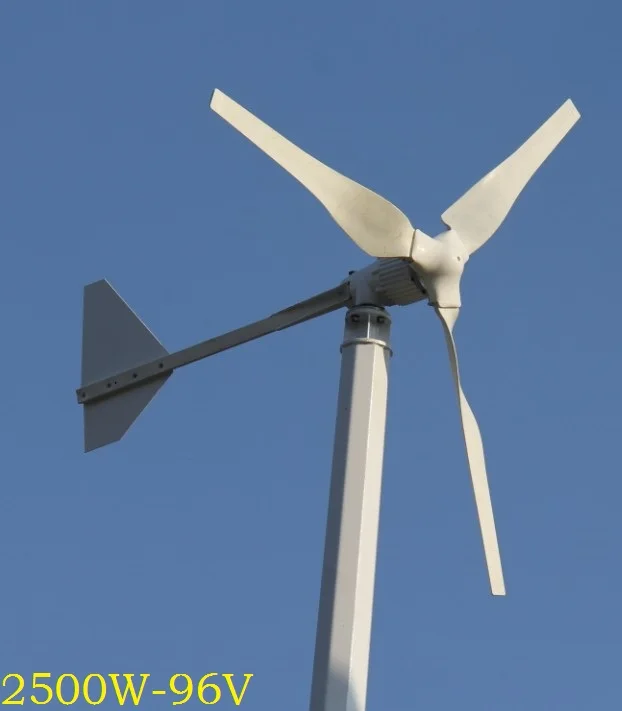 

WWS-ENERGY ветрогенератор мощности 2500 Вт 96 В, 3 Лопасти подходят для домашнего использования на корабле, лодке, яхте