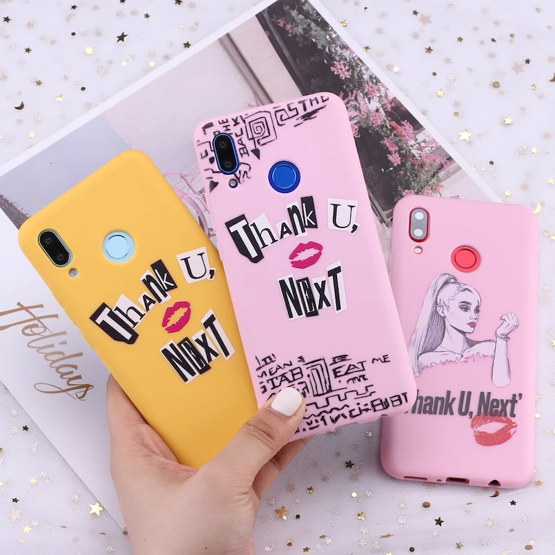 

For Samsung A31 S8 S9 S10 S10e S20 Plus Note 9 10 A7 A8 Ariana Grande Thank You Next Celebrity Candy Silicone Phone Case Fundas