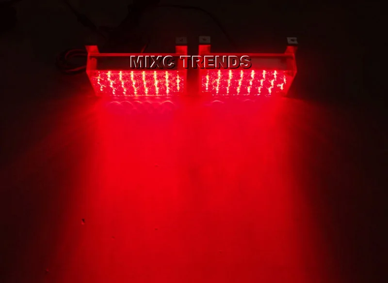 MIXC TRENDS 2X22 Вспышка светодиодная лампа Красный Синий Полицейский Маяк аварийный предупреждающий стробоскоп для автомобиля - Цвет: Red